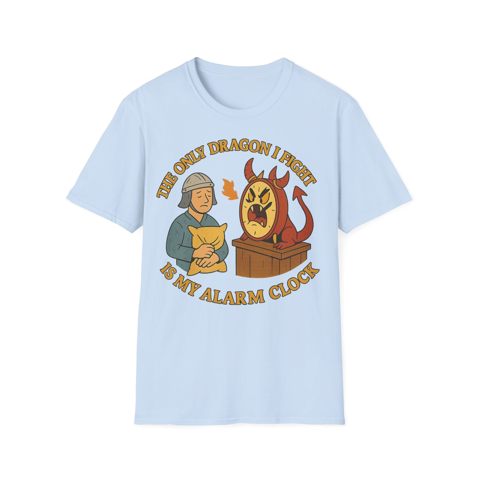 The only dragon I fight is my alarm clock