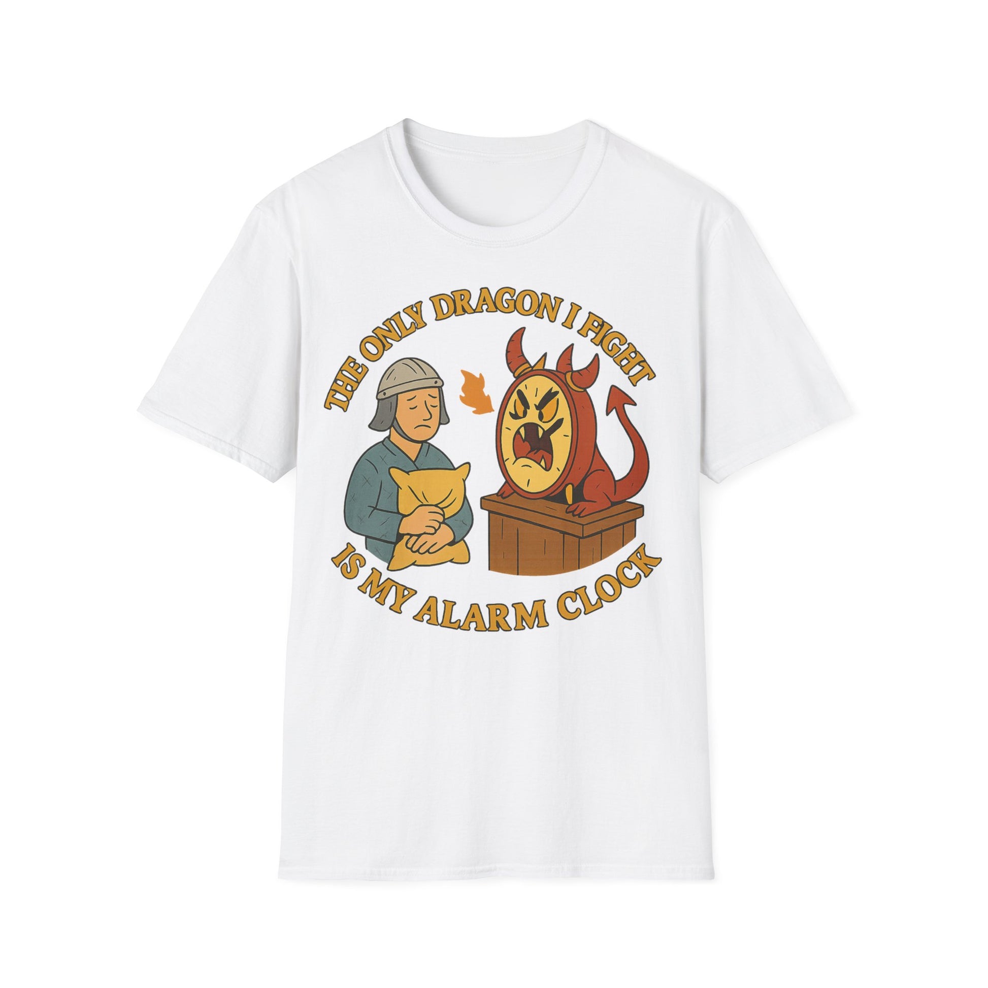 The only dragon I fight is my alarm clock