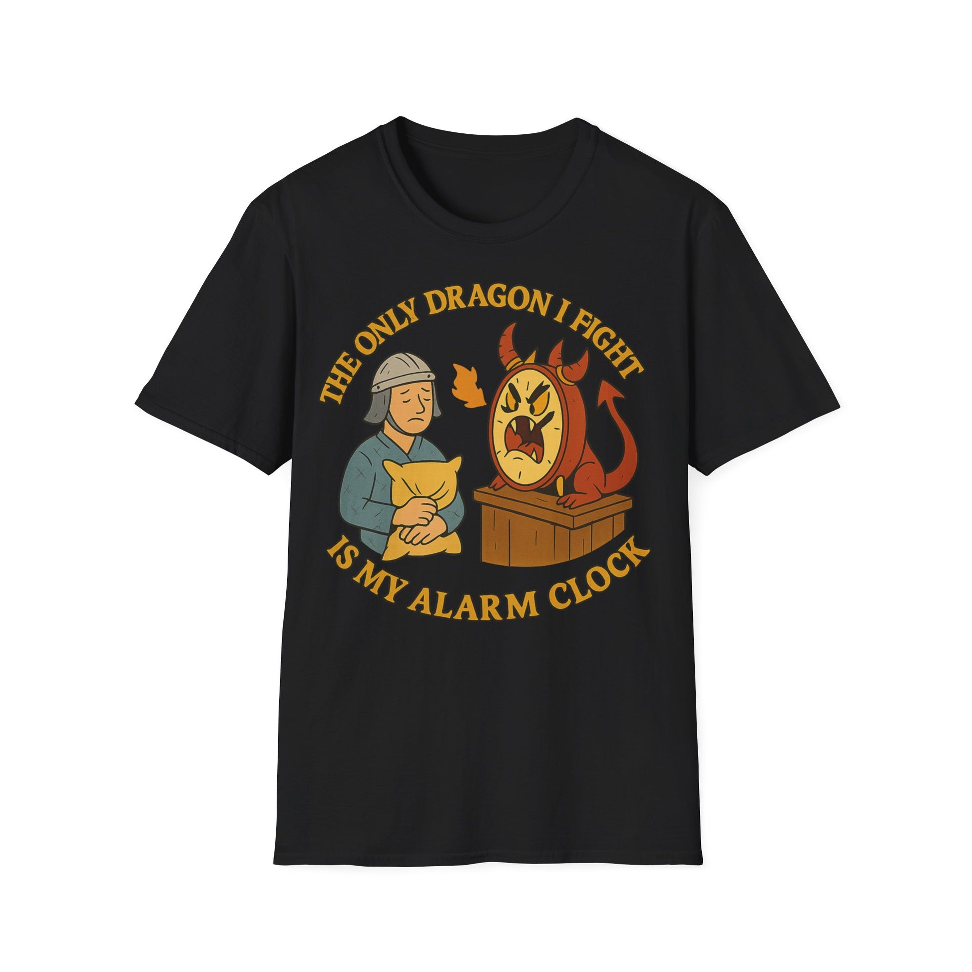 The only dragon I fight is my alarm clock