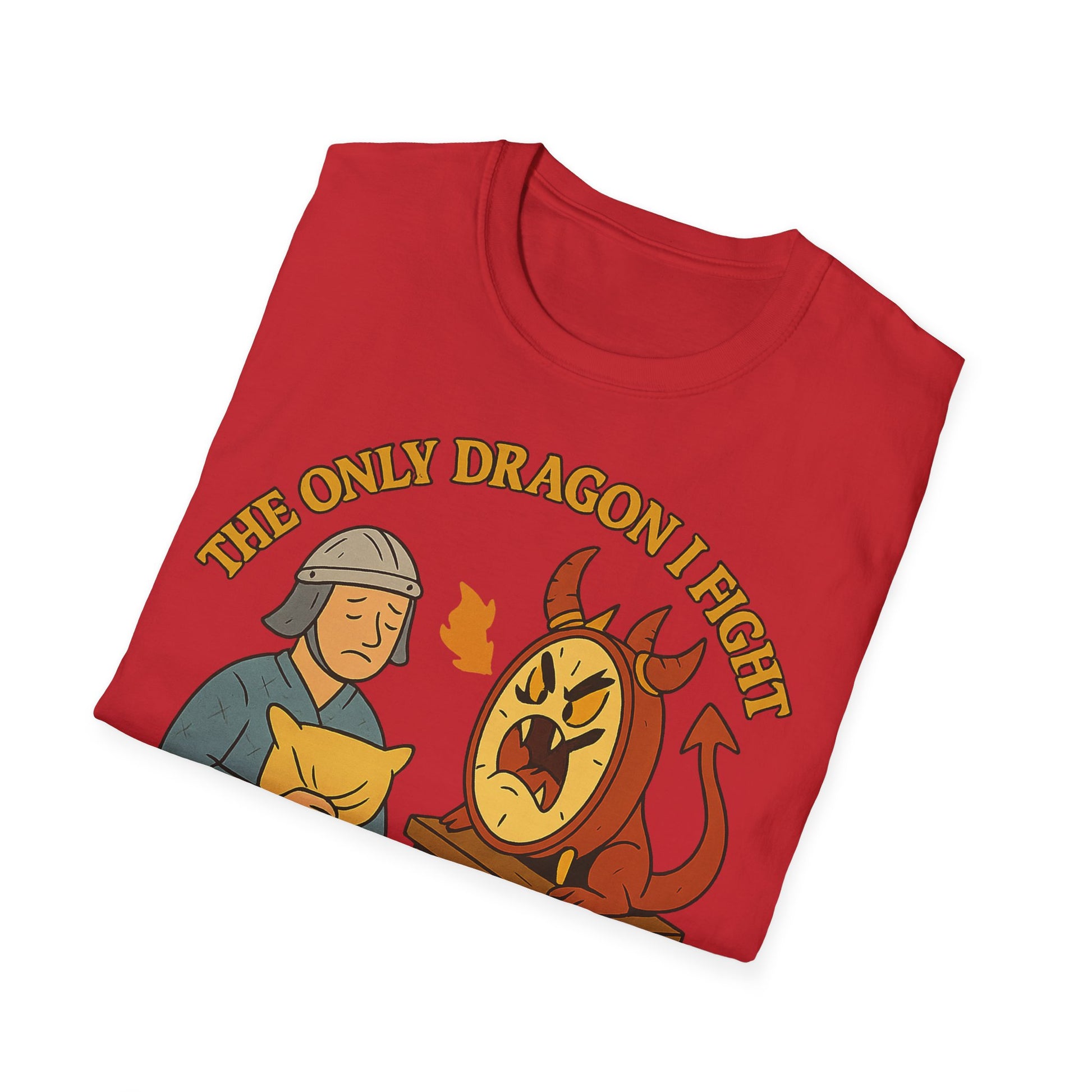 The only dragon I fight is my alarm clock